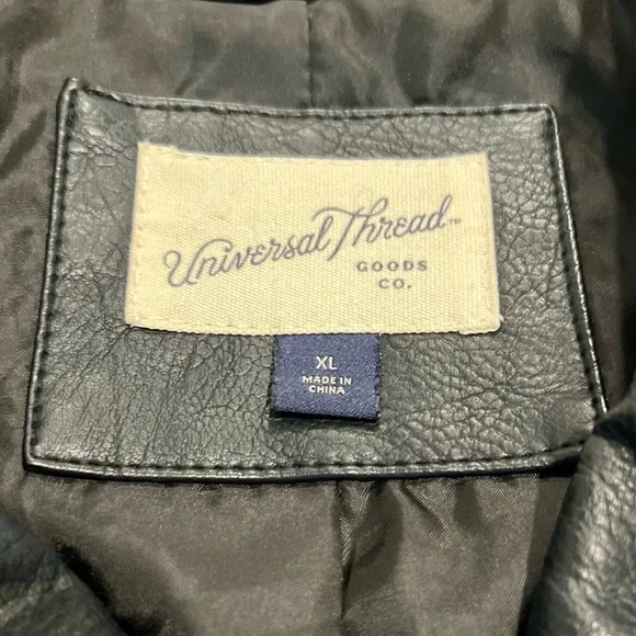 Universal Thread Black Faux Leather Jacket - Picture 5 of 6